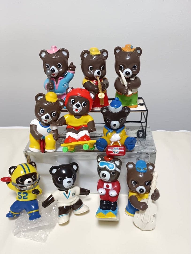 [Rare Retro] Takugin Bear Figure Set of 10