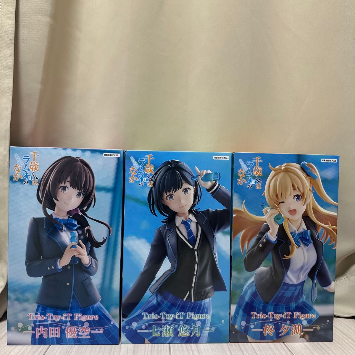 千歳くんはラムネ瓶のなか Trio-Try-iT Figure 3種セット 内田優空 七瀬悠月 柊夕湖