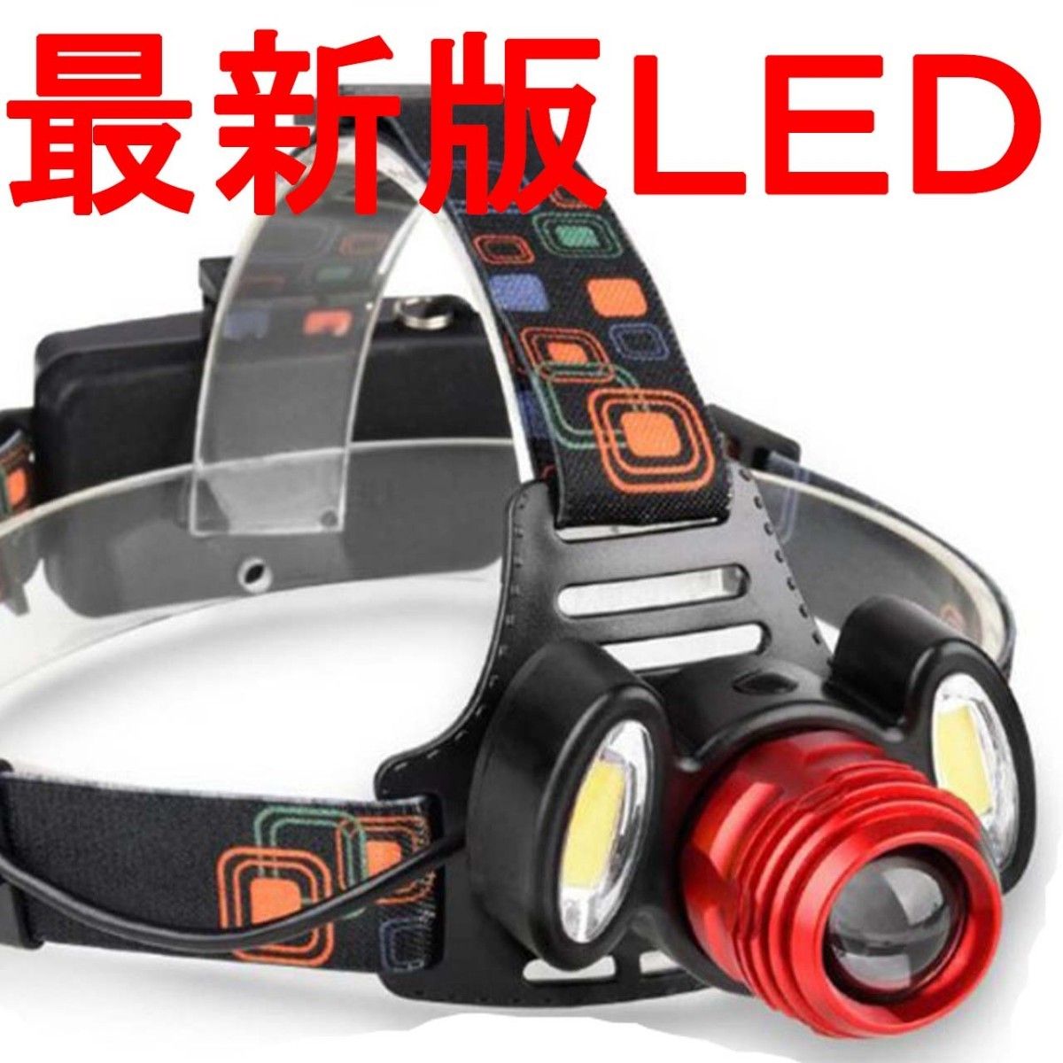 Headlight, Rechargeable LED Work Light, Battery-Powered, Outdoor Use, USB Charging Headlamp Set T38021