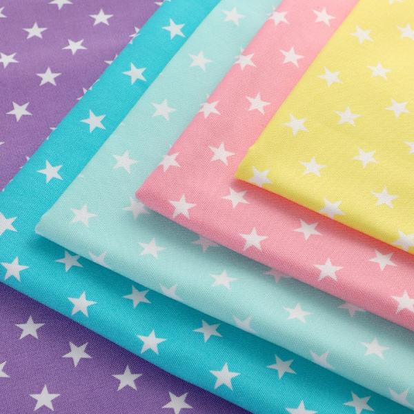 プディング スター オックス 50cm単位｜切売り 生地 布 布地 綿 コットン 綿100％ 星 女の子 入園 入学 パステル ゆめふわ トーカイ