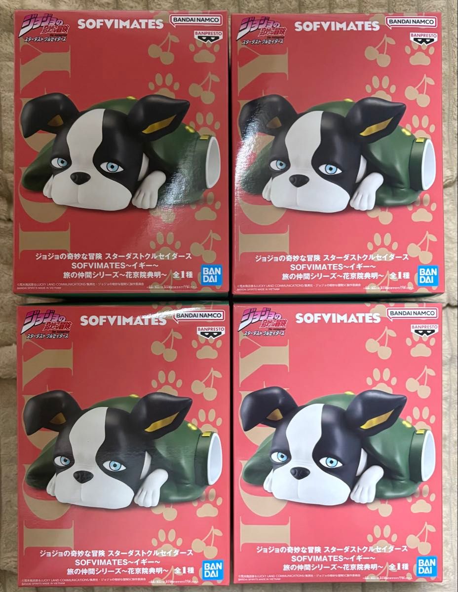 JOJO的奇妙冒险 SOFVIMATES 伊奇 旅行伙伴系列 4件套