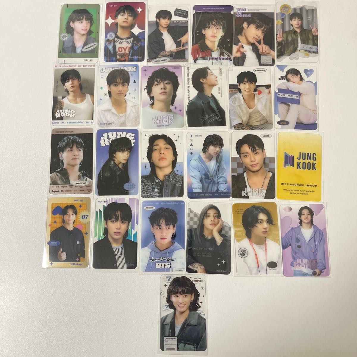 BTS Jungkook JUNG KOOK Clear Trading Card Set of 25