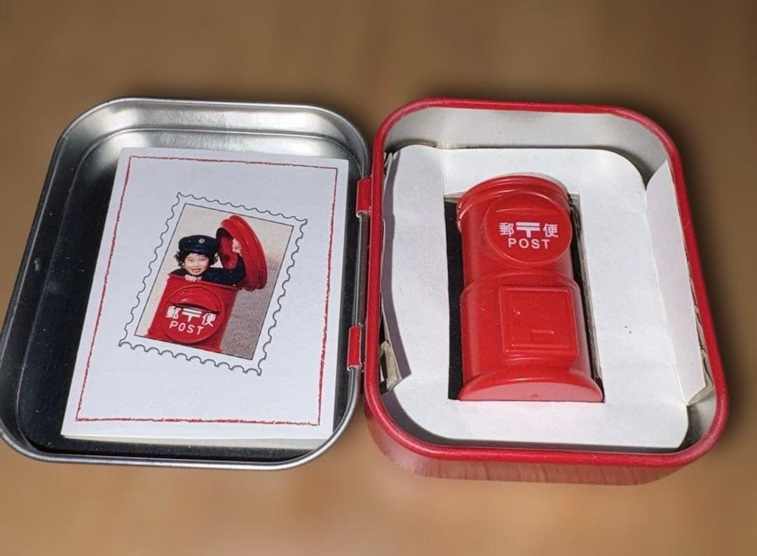 Japan Post Novelty Miniature Mailbox in Can Case