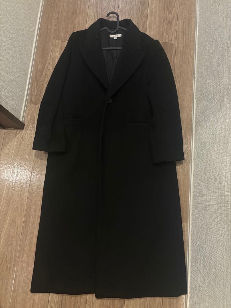 【可议价◎】moussy 长款大衣 黑色