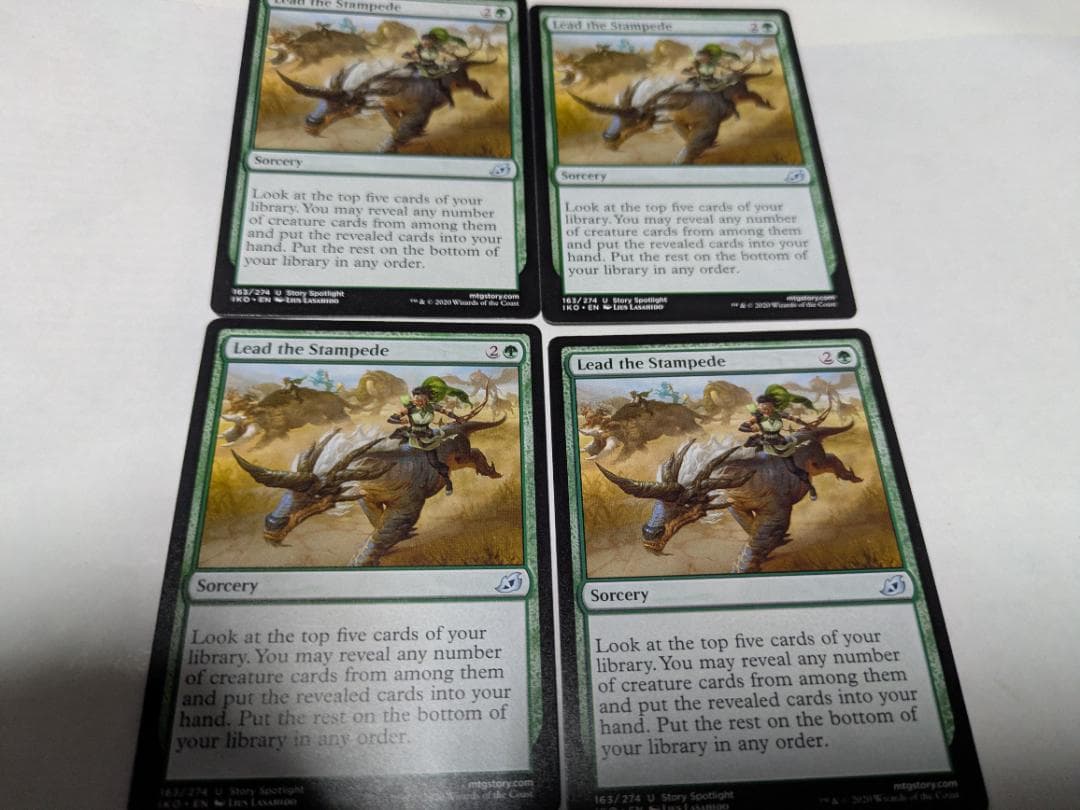 四个MTG Lead the Stampede