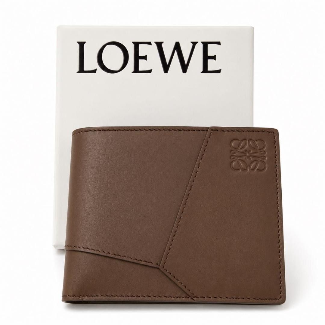 罗意威 拼图 字母重组 二折钱包 皮革 罗意威 男女通用 罗意威 LOEWE 二折钱包 男女通用