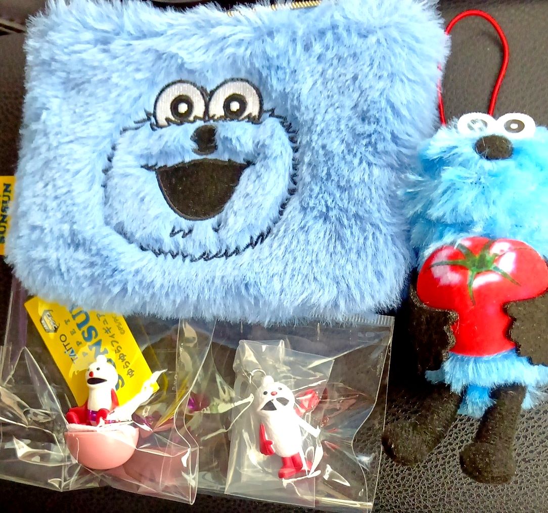 Puppet Sunsun Plush Pouch Mascot 4-Piece Set Bundle