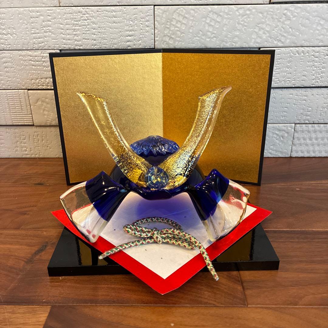 New May Dolls Kabuto Decoration Glass Interior