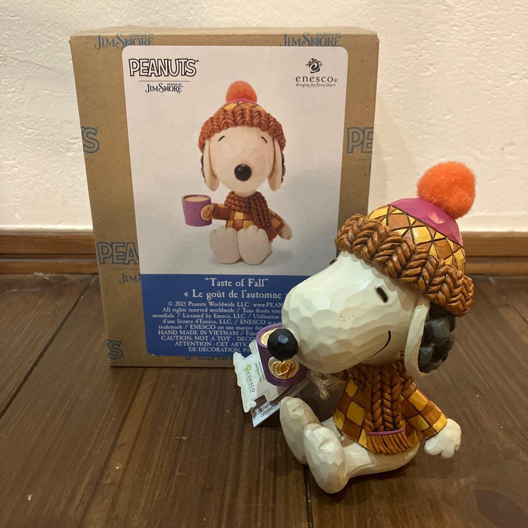 Jim Shore Peanuts Snoopy Autumn Mug Figurine