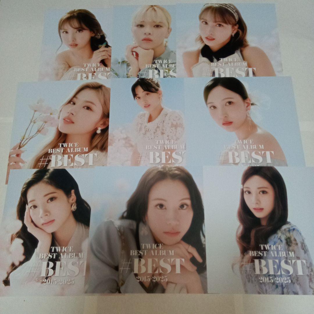 TWICE # BEST 初回限定盤 ジャケットコレクション ポストカードセット