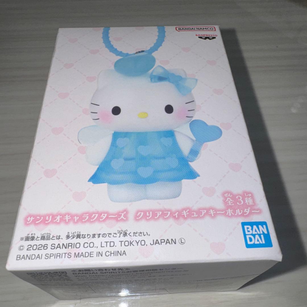 Sanrio Characters Clear Figure Keychain Hello Kitty