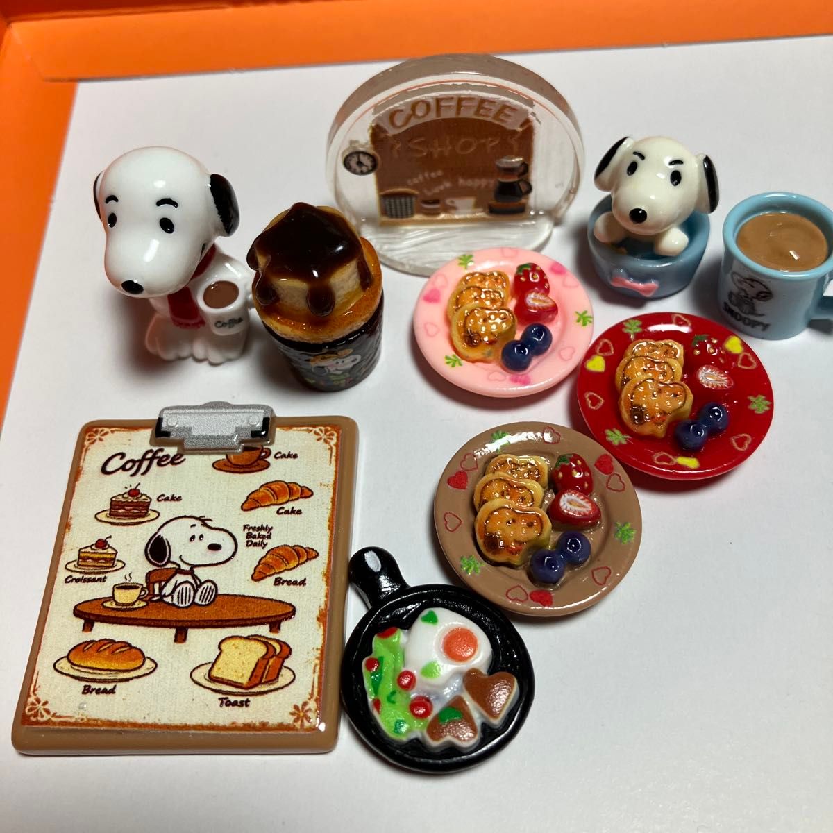 Miniature Figure Decoration Parts Bundle - Cafe Motif