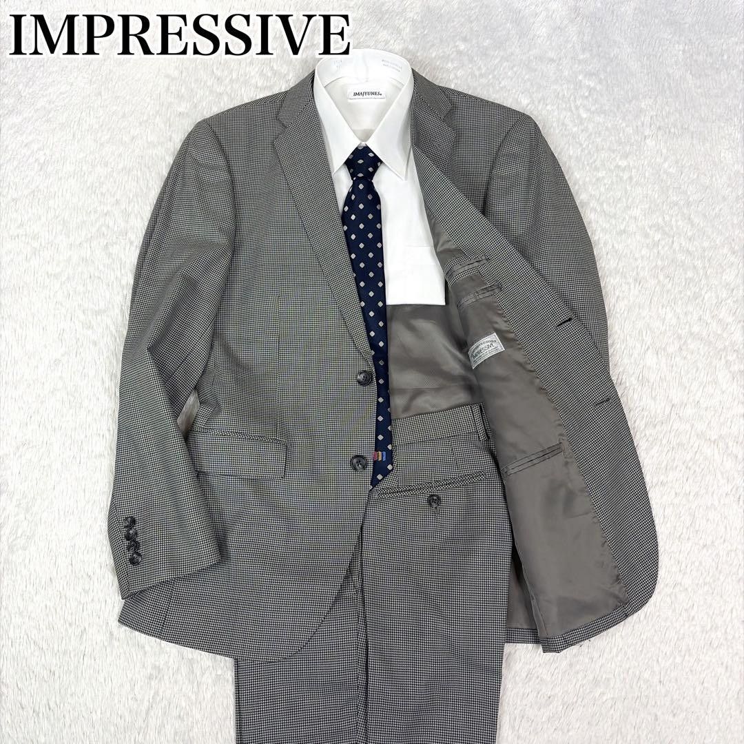 极美品IMPRESSIVE男士套装千鸟格子拉伸羊毛混合YA7双下摆总里商务聚餐