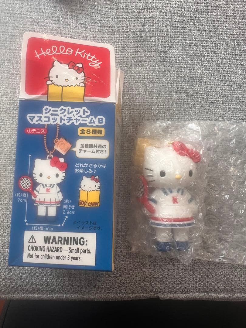 Hello Kitty Secret Mascot Charm B Tennis