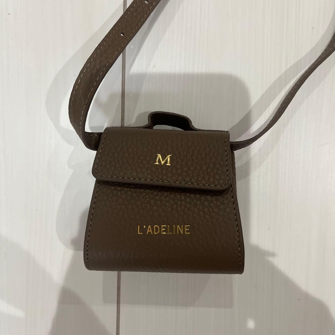 L' ADELINE 迷你肩包 棕色 全新未使用