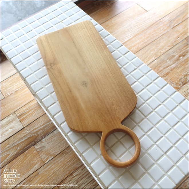 柚木实木砧板 40N 菜板 厨房用品 整块板 烹饪器具 天然木材 自然色 天然油饰面 40cm×17cm