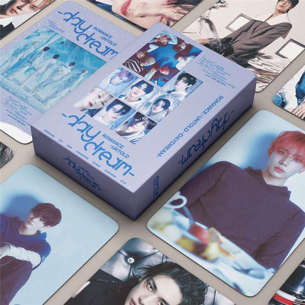 Enhypen商品照片卡55张套装特雷卡海普照片全员照片卡K-POP韩国偶像ROMANCE: UNTOLD DAYDREAM应援小物LOMO卡