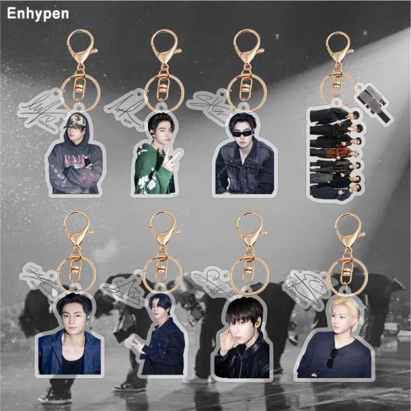 2番目半額 Enhypenグッズ キーリング エンハイプン 2025 アクリル キーホルダー グッズ キーチェーン アクセサリー 携帯 鍵 小物 飾り NIKI SUNOO HEESEUNG