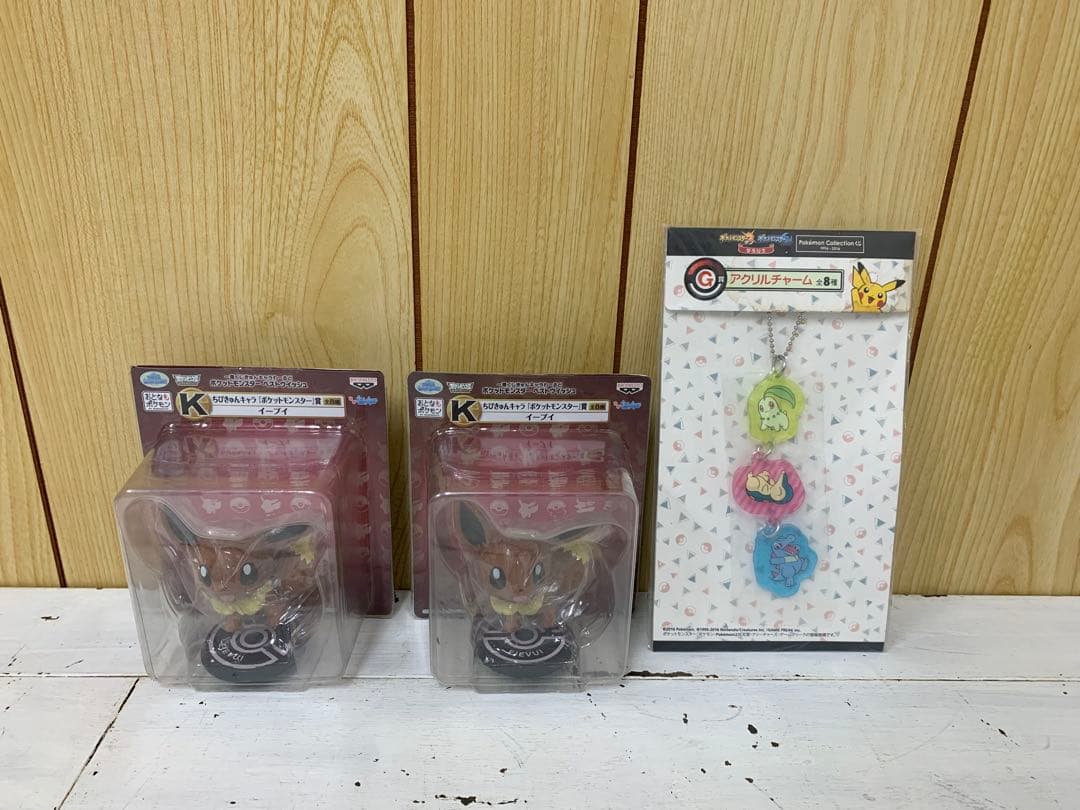 G0918-08 Pokémon Chibikyun Character Acrylic Charm 3-Piece Set