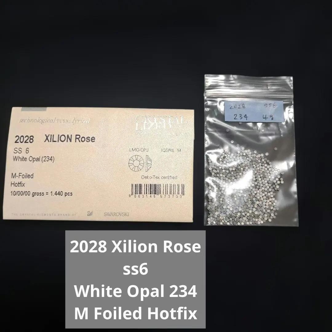 Swarovski XILION Rose SS6 White Opal 234