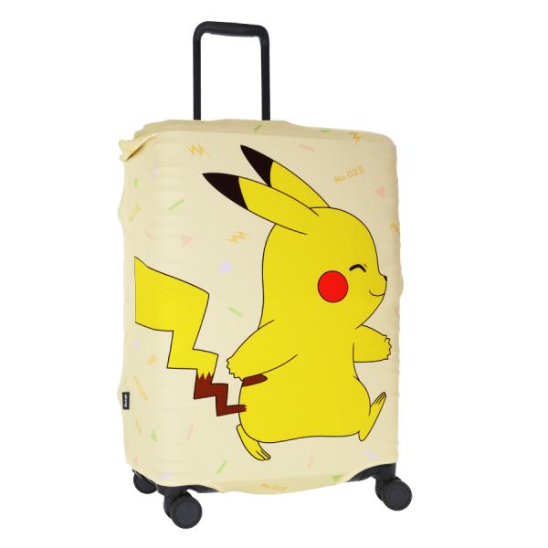 ポケモン スーツケースカバー ピカチュウ Mサイズ | ポケットモンスター gowell ゴーウェル 目印 便利グッズ トラベルグッズ 旅行用品 旅行グッズ