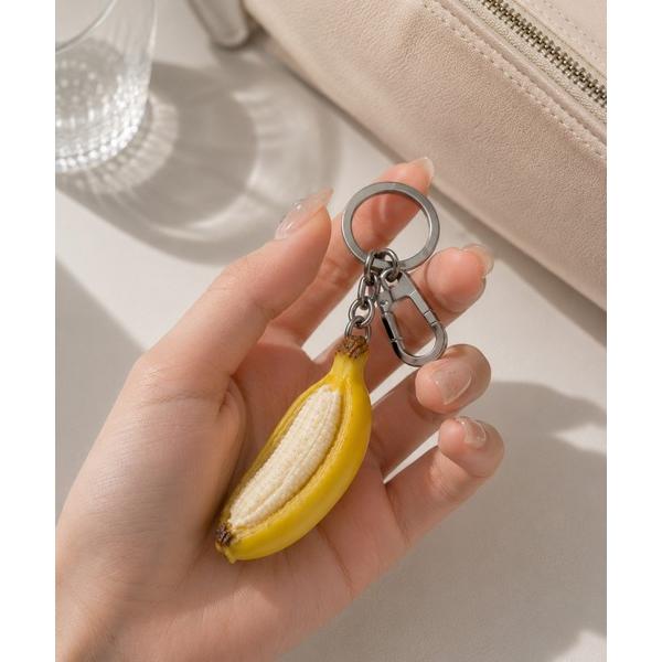 钥匙扣「Bls」「ZA」「Bling Leads」香蕉钥匙扣 假食物