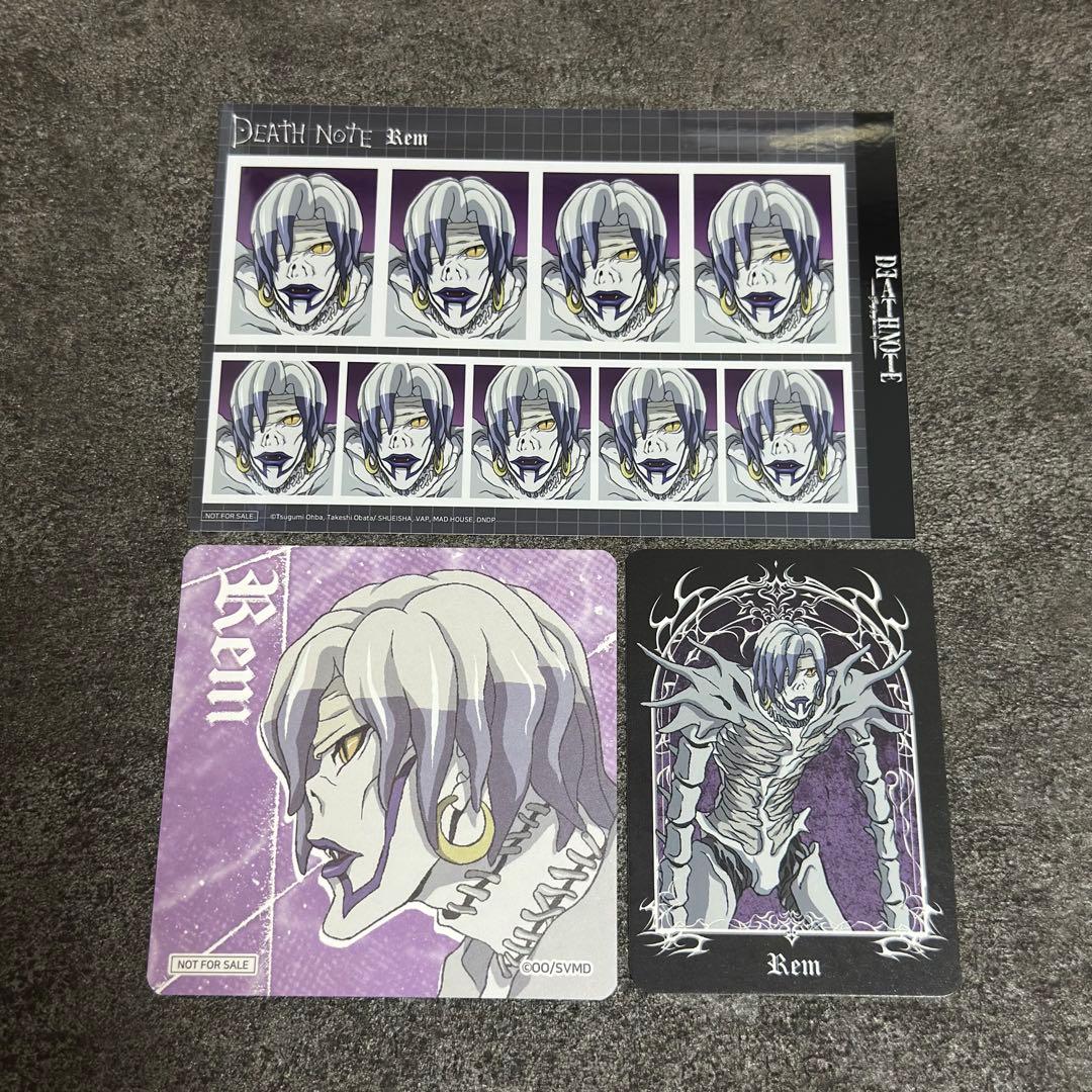 DEATH NOTE Rem Paper Coaster Card Set