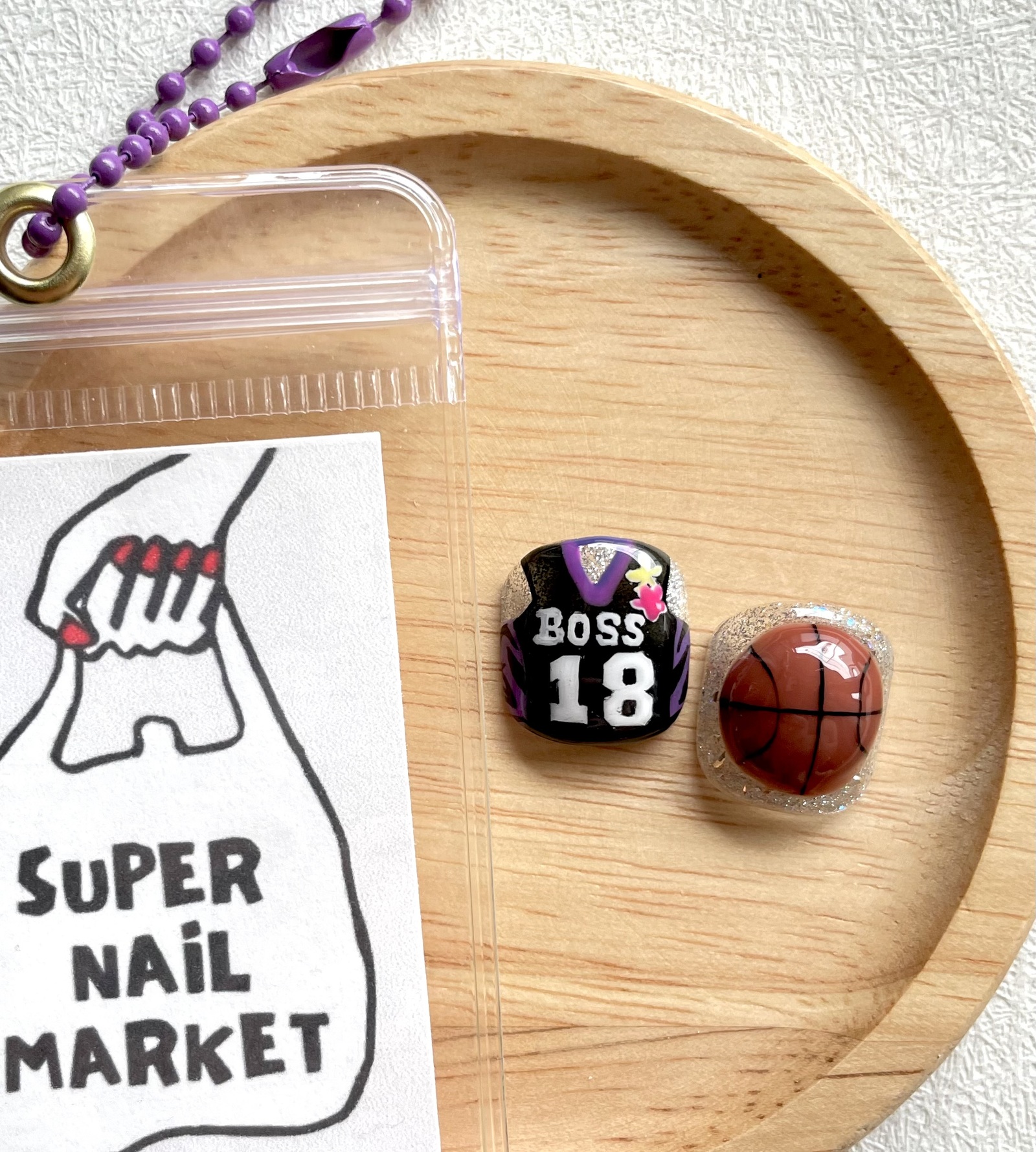 Cheering Nail-2 Thumbs Set + With Key Holder (Free Shipping)