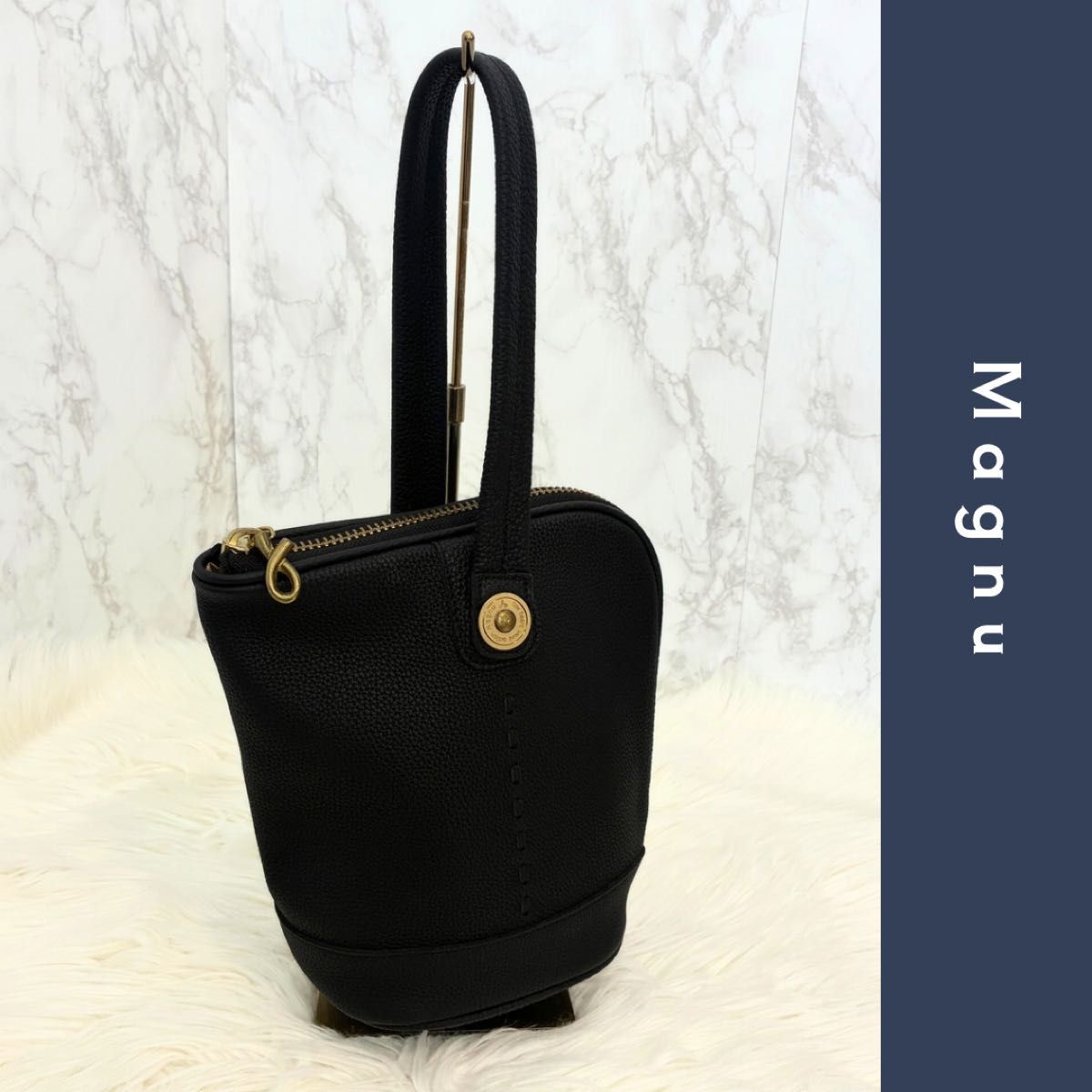 【美品】Magnu HONA pouch メンズ レディース ユニセックス ブラック ワンショルダーバッグ