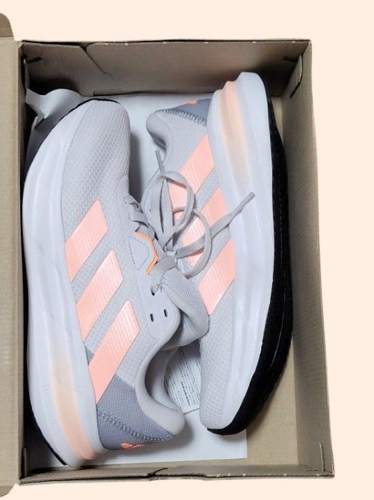 adidas 阿迪达斯 女士运动鞋 橙色 三文鱼粉色 白色 灰色 白 宽楦 加宽