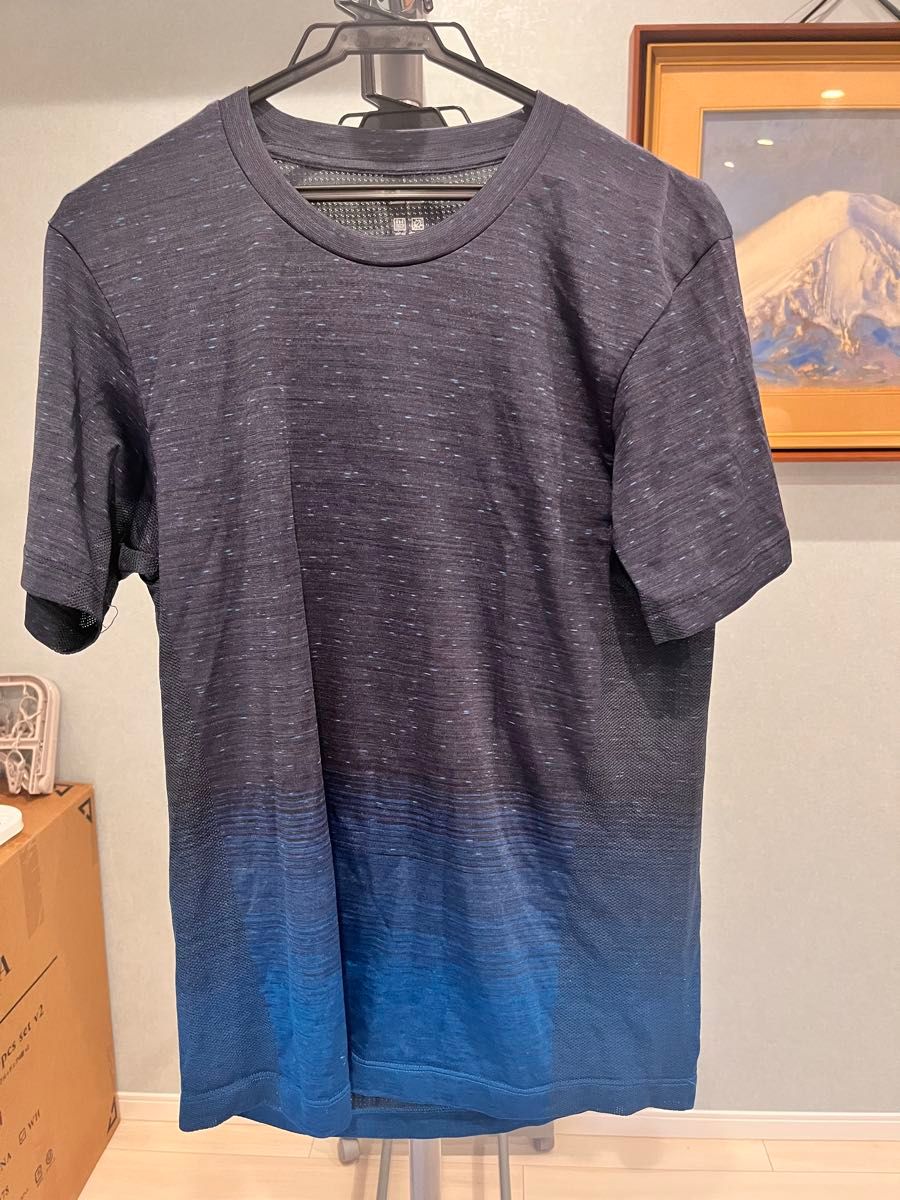 UNIQLO 优衣库 短袖T恤 渐变色 海军蓝 蓝色系