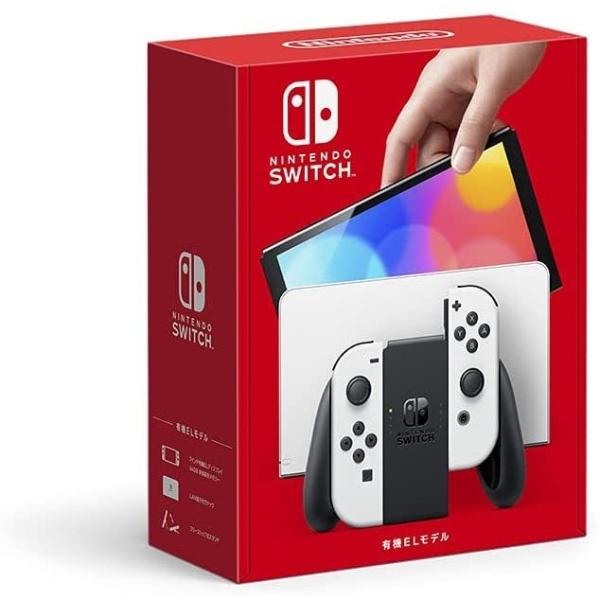 訳あり★任天堂 Nintendo Switch 本体 有機ELモデル Joy-Con(L)/(R) ホワイト HEG-S-KAAAA 未使用新品※外箱少々凹みや傷あり