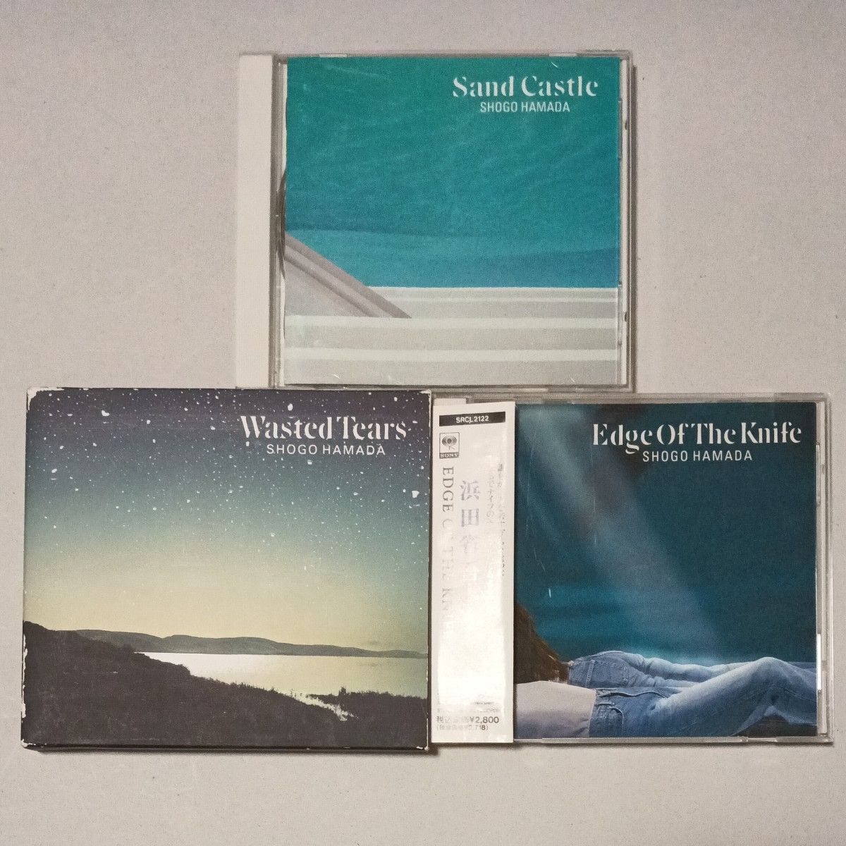 浜田省吾3枚セット Sand Castle WASTED TEARS EDGE OF THE KNIFE バラードベスト