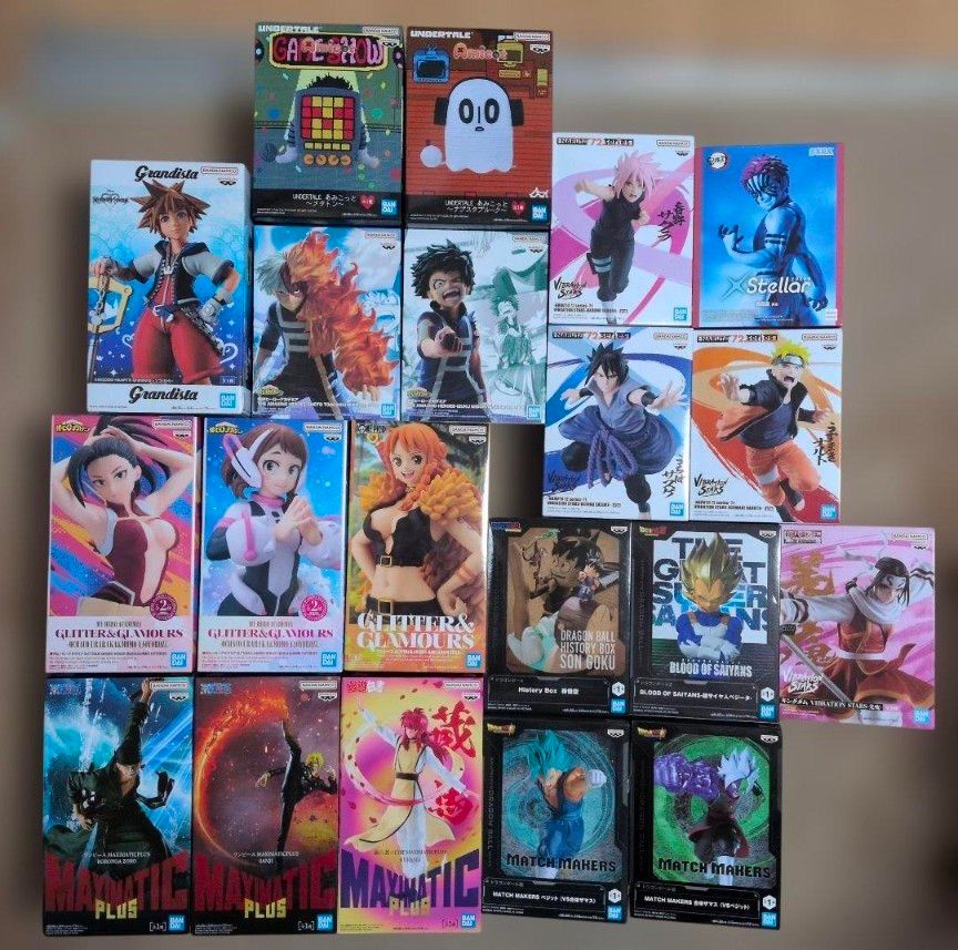 20个prise figure集中销售我的英雄学院连衣裙UNDERTALE