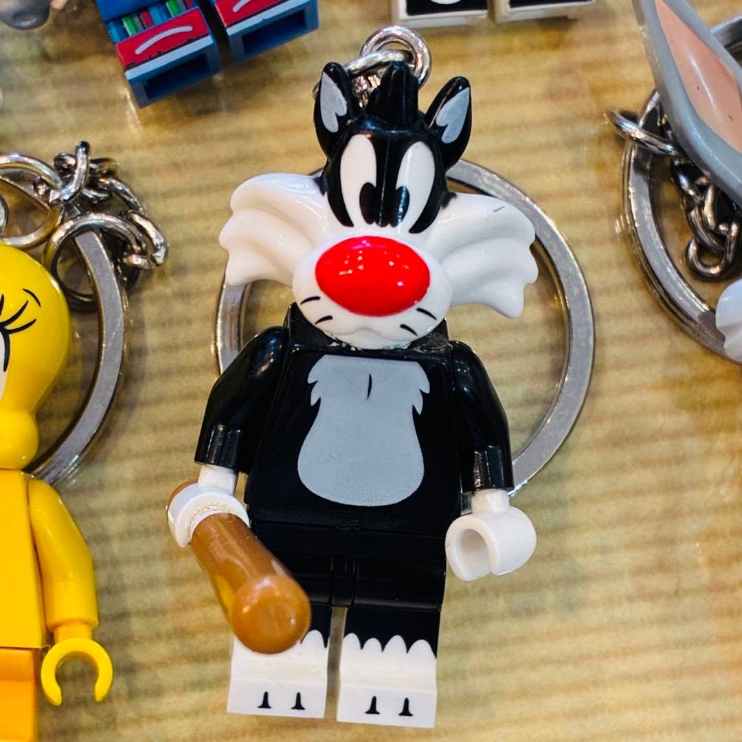 New Rare Mini Figure Keychain Sylvester Cat Looney Tunes