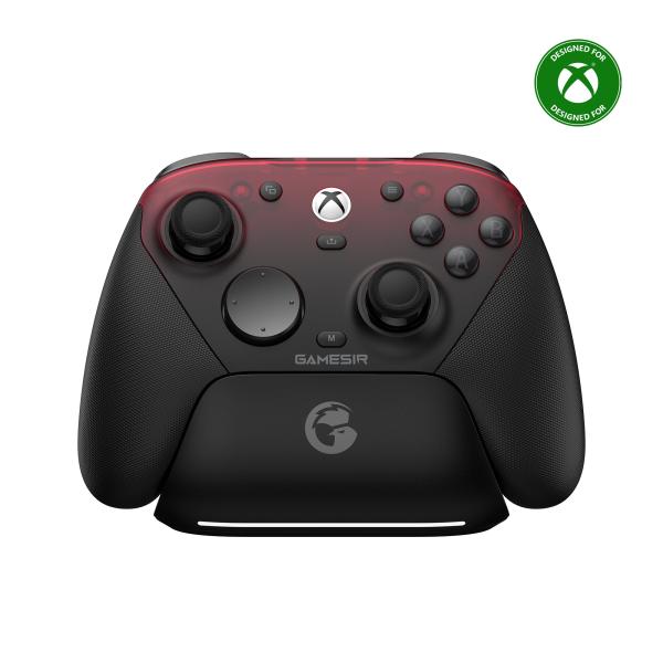 GameSir G7 Pro 黑色 无线 有线 游戏手柄(已获Xbox官方授权,适用于Windows PC、Android,2.4GHz蓝牙、USB Type-C接口,内置陀螺仪,附带充电座)