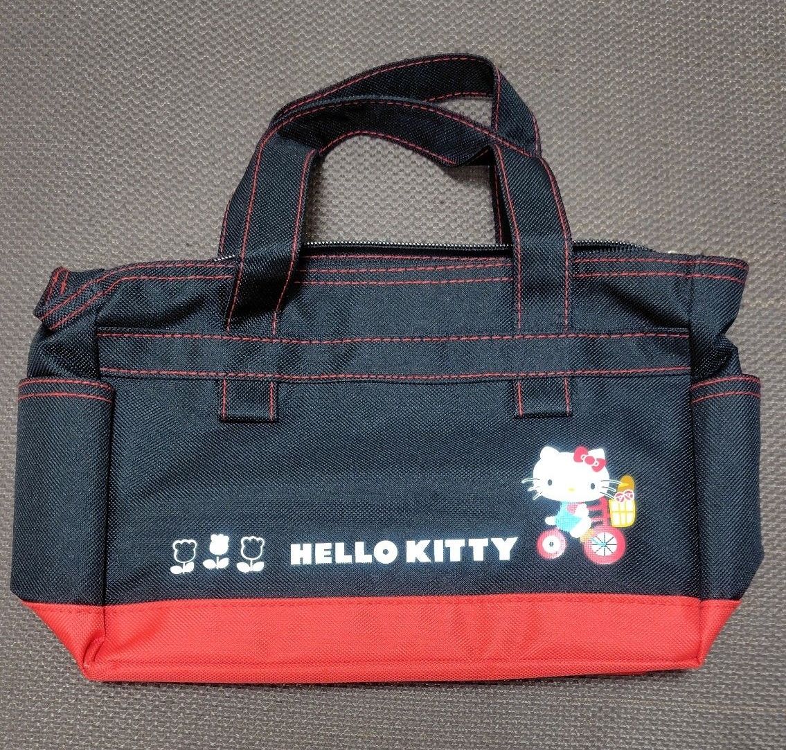Hello Kitty Mini Tote Bag Black x Red Sanrio