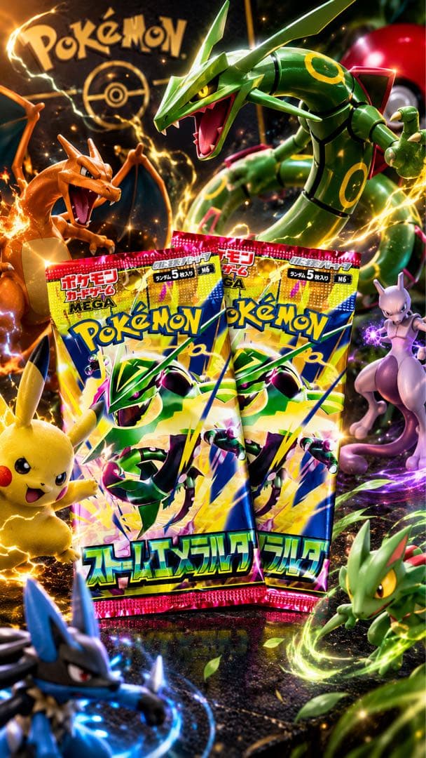 Pokémon Card Game Storm Emerald, 2 Packs