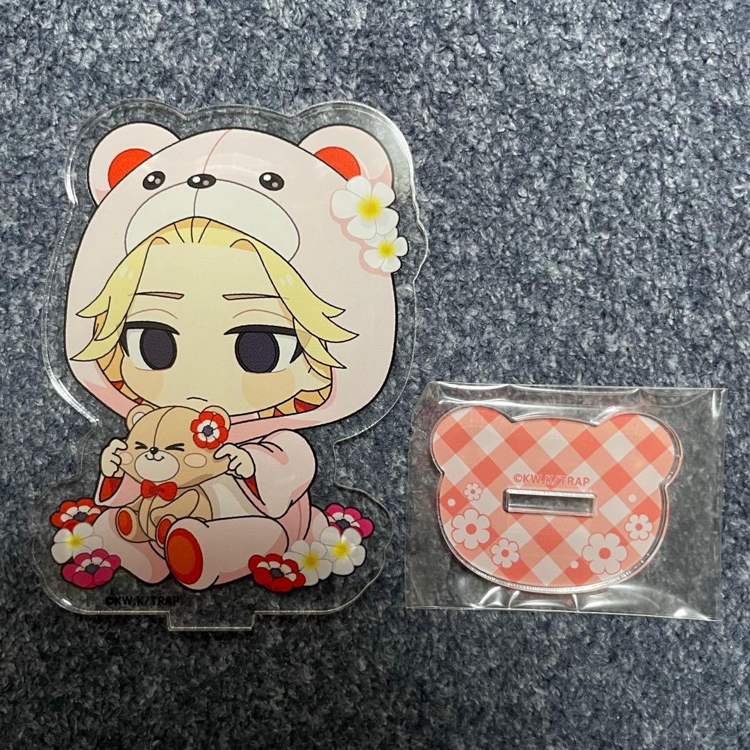 Tokyo Revengers Mini Character Acrylic Stand Flower Bear Manjiro Sano