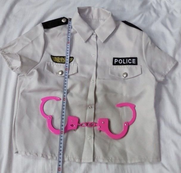 迷你短裙警察 情色装扮上衣与手铐套装 万圣节角色扮演