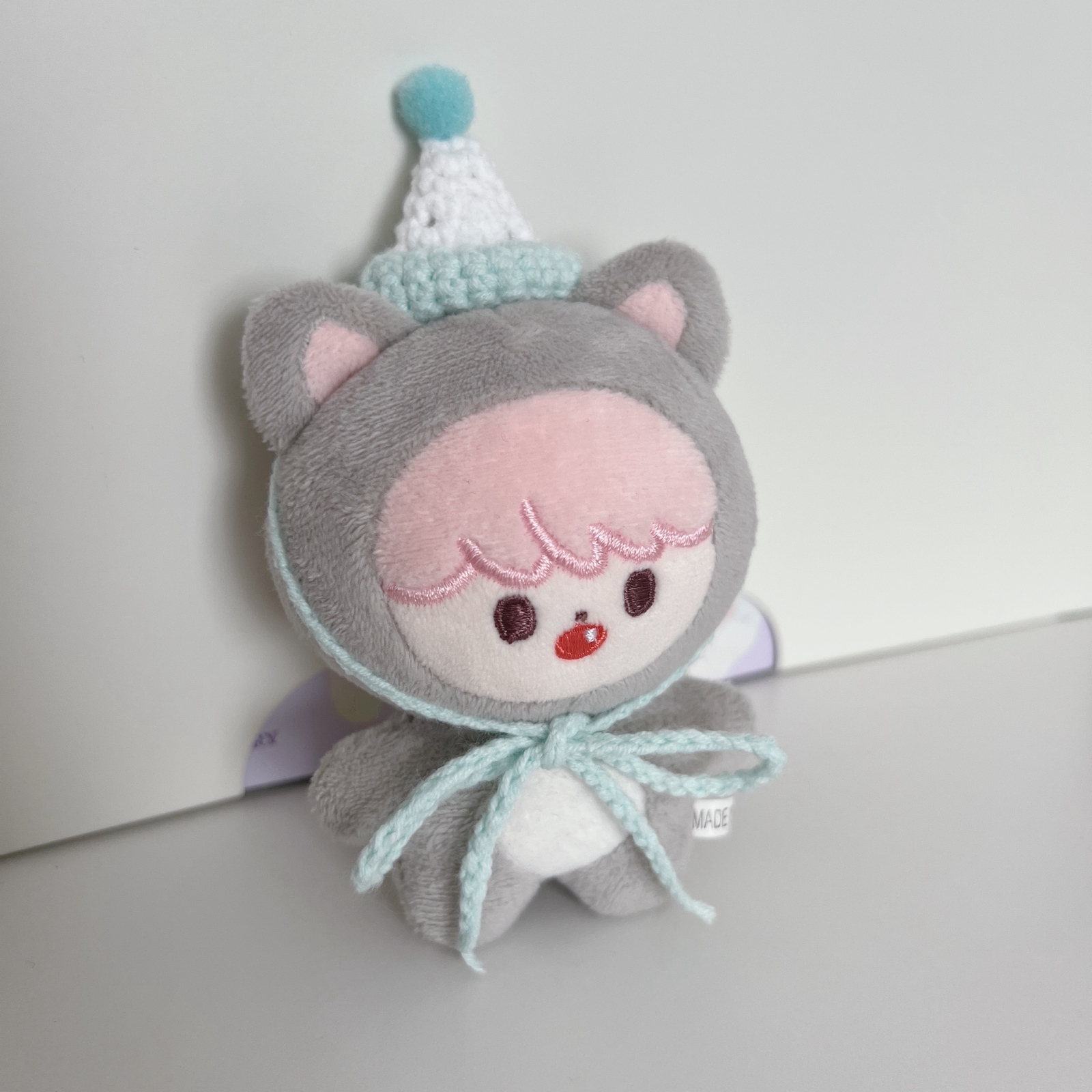 派对帽子 毛绒服 10厘米 水蓝色