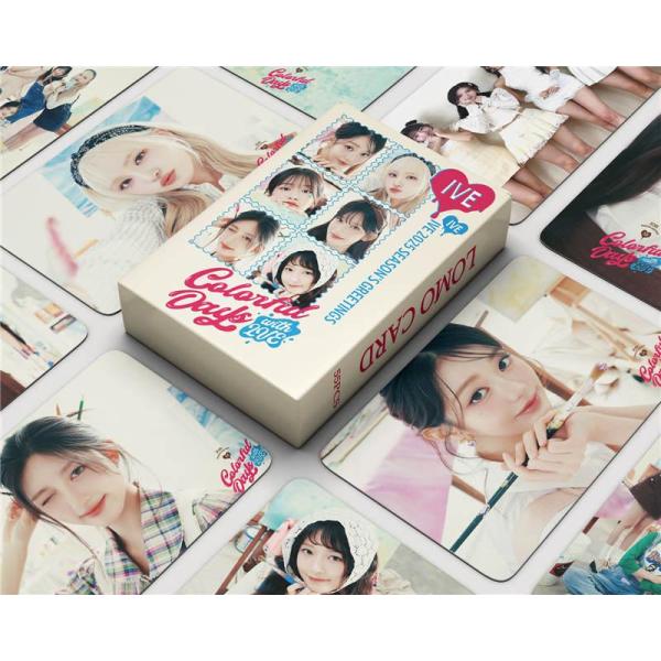 IVEグッズ フォト カード 55枚 セット トレカ アイヴ 写真 全員 フォトカード K-POP 韓国 アイドル Colorful Days with IVE 応援 小物 LOMOカード Wonyoung
