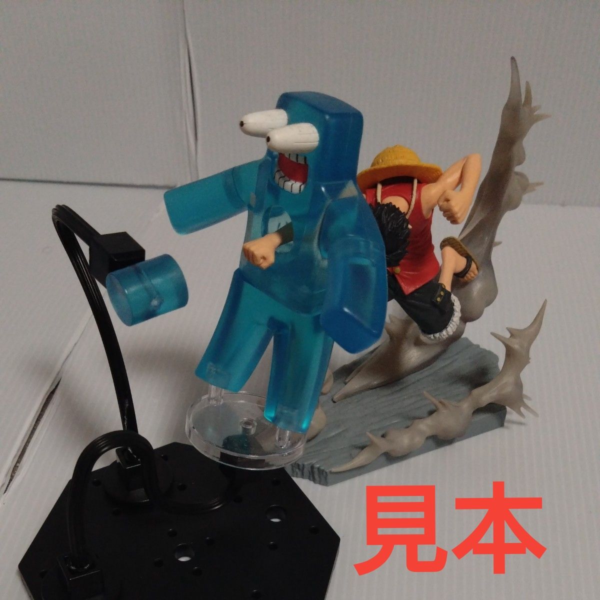 未开封 ONE PIECE手办&BOBOBO扭蛋 凉粉巨炮再现套装