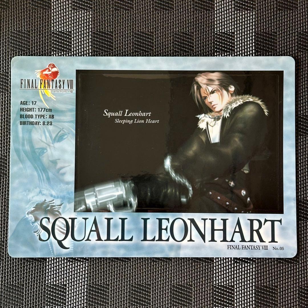 美品 超稀有 稀少 Final Fantasy VIII Jumbo Carddas Squall