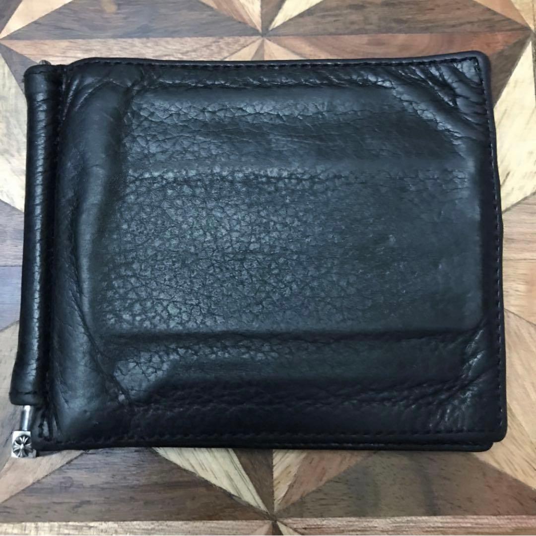 铬心皮革钱夹钱包对折chromehearts