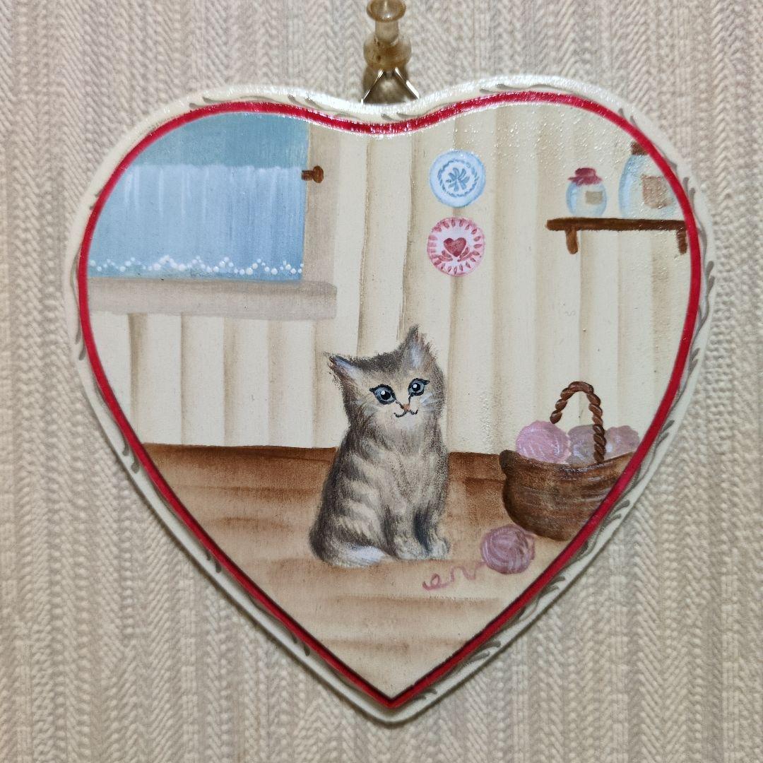 猫咪心形托盘 托尔彩绘