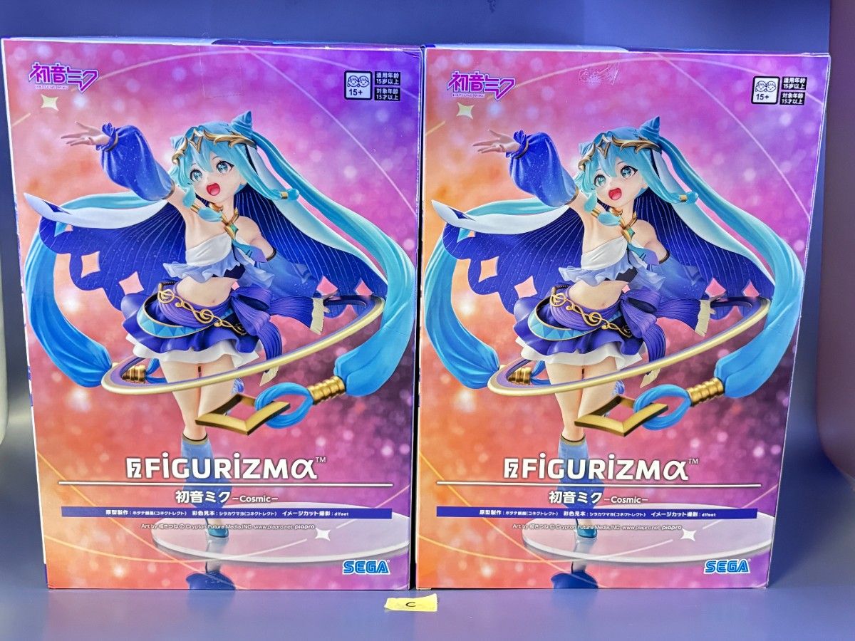 [Unopened Shipping] Hatsune Miku FIGURIZMα Hatsune Miku Cosmic Figure 2-Piece Set c