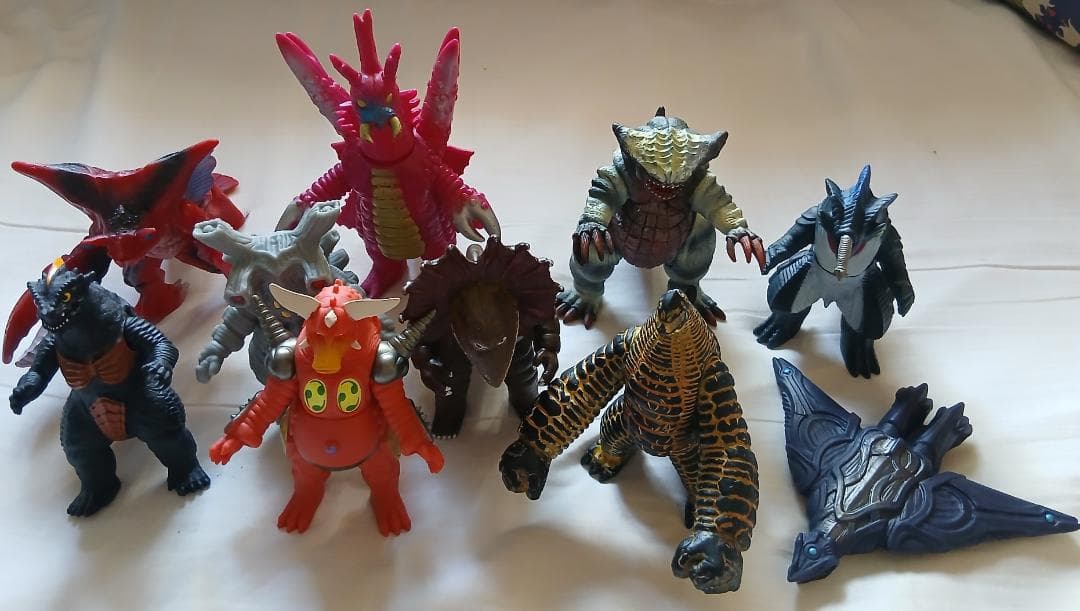 Price Drop! Set of 10 Ultra Kaiju Figures Including Gomora and Zetton