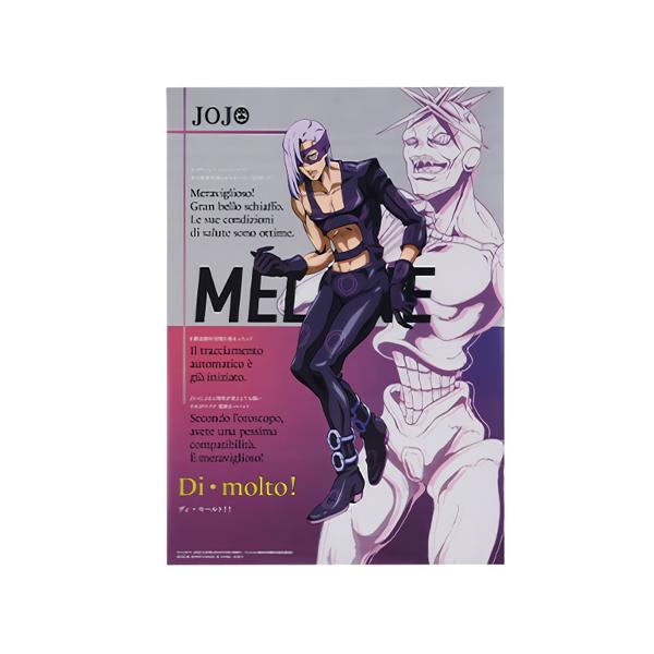 一番くじ JOJO的奇妙冒险 GOLDEN WIND HITMAN TEAM L奖 透明海报 梅洛尼 单品 动漫 角色 周边 稀有