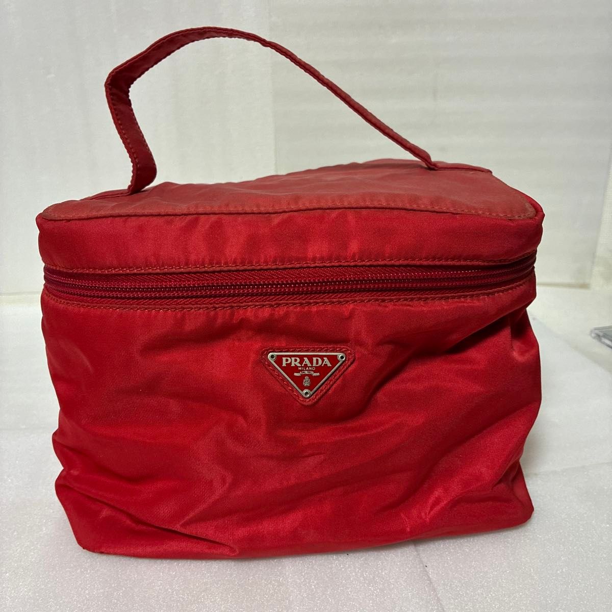 Prada Nylon Vanity Bag Pouch Handbag